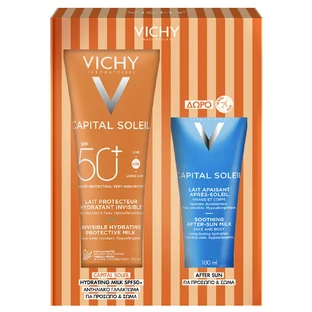 Vichy Promo Pack Capital Soleil Lait Spf50 300ml & GRATIS Capital Soleil After Sun Lait Apaisant 100ml