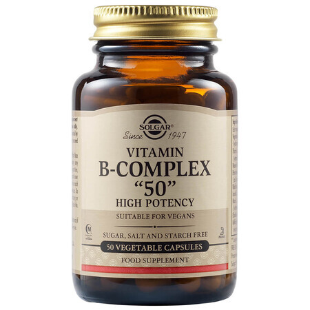 Complejo vitamínico B "50", 50 cápsulas, Solgar