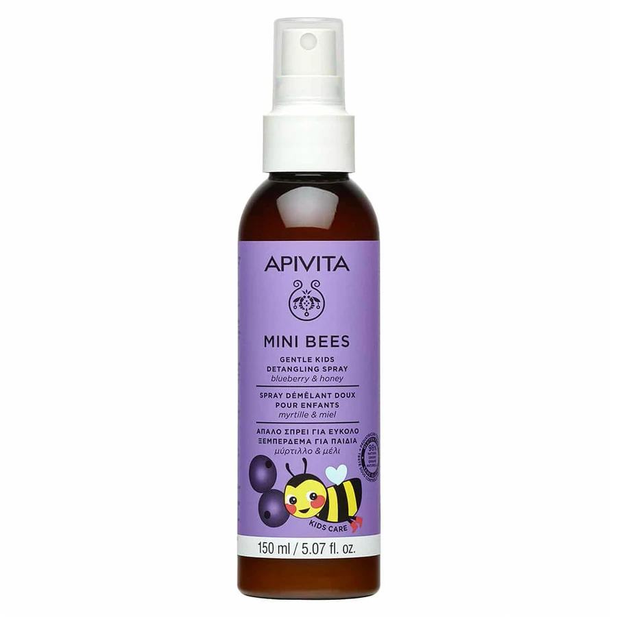 Apivita Mini Bees Spray dla dzieci ułatwiający rozczesywanie włosów z borówką i miodem 150ml: ceny i cechy