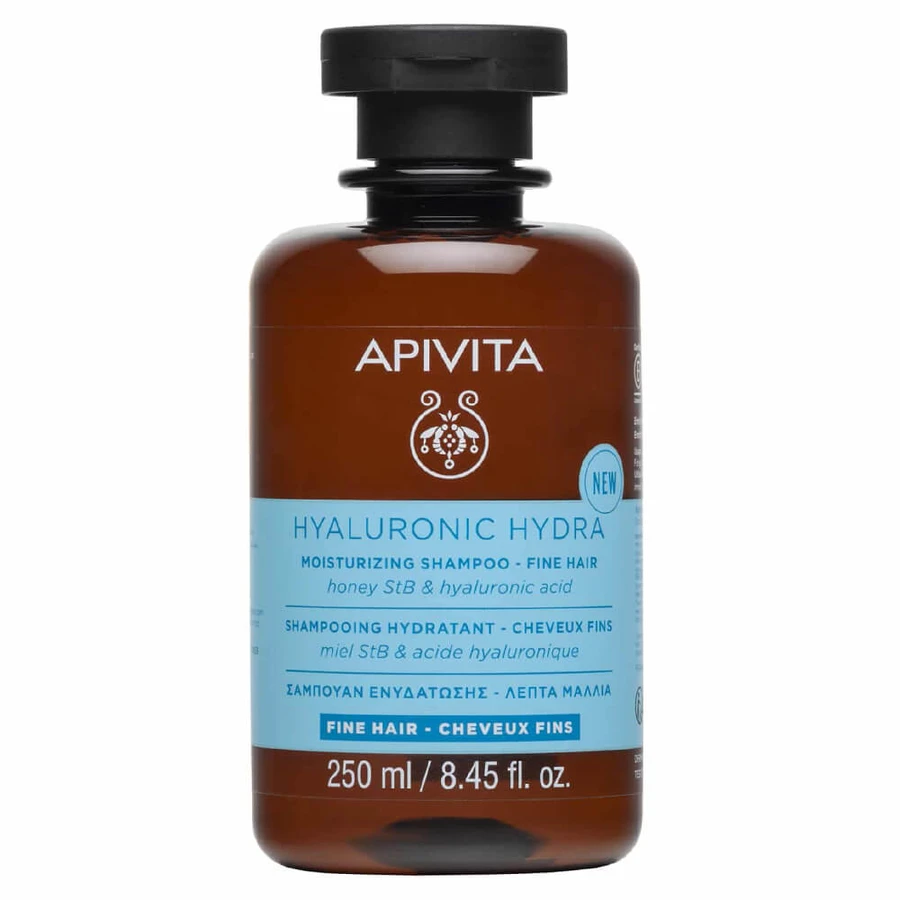 Apivita Hyaluronic Hydra Hydraterende Shampoo voor Fijn Haar met Honing StB & Hyaluronzuur 250ml