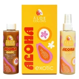 Aloe+ Colors Aloha Exotic Set mit unsichtbarem Ölnebel 150ml & reparierendem unsichtbarem Trockenöl 150ml