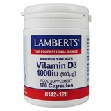 Lamberts Vitamin D3 4000iu 120kapseln