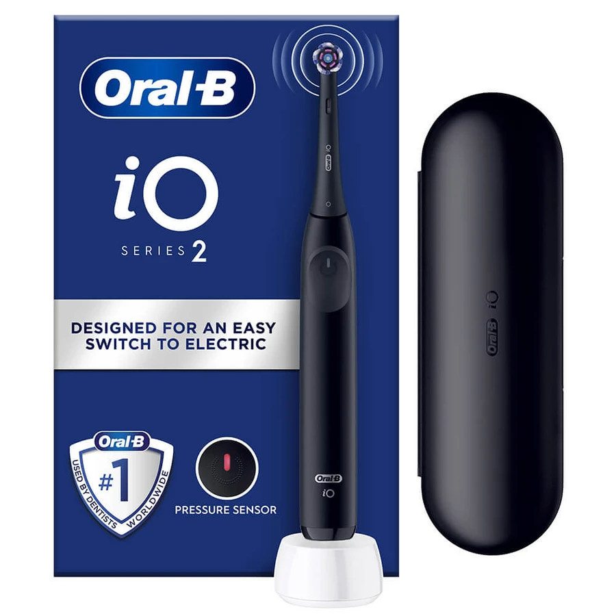 Oral B iO2 zwarte elektrische tandenborstel