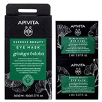Apivita Express Beauty Mască de ochi pentru cercuri negre și pungi cu Ginkgo Biloba 2x2ml