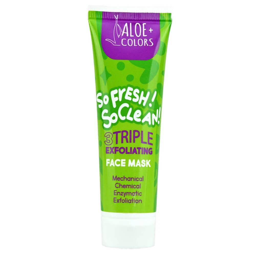 Aloë+ Kleuren Drievoudig Exfoliërend Gezichtsmasker 60ml