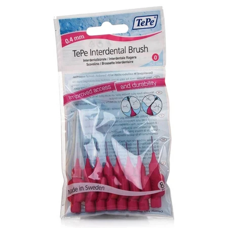 TePe Tussendoorborstels XXXX-Fijn 0,4 mm Fuchsia 8st