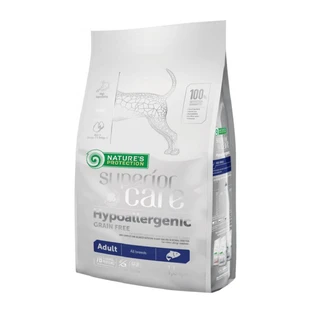 NATURES PROTECTION Superior Care Hypoallergeen, Zalm, graanvrij droogvoer voor honden met spijsverterings- en dermatologische aandoeningen, 1,5kg