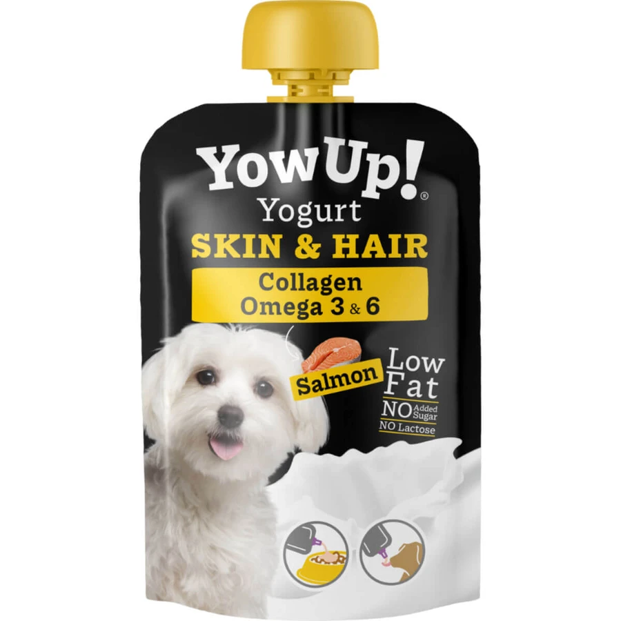 YOWUP! Yogurt Hair & Skin, XS-XL, Salmon, functional dog treats, skin & fur, (topping), 115g