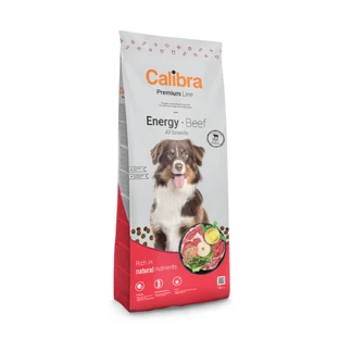 CALIBRA Premium Line Energy, XS-XL, Beef, dry food for dogs, intense activity, 3kg