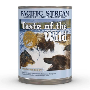 TASTE OF THE WILD Pacific Stream, Salmon, bezzbożowa mokra karma w puszce dla psów (w sosie), 390g