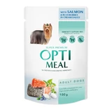 OPTIMEAL, XS-XL, Zalm en Cranberry, zakje nat hondenvoer, (in saus), 100g