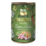 BRIT Christmas, XS-XL, Konijn en Kalkoen, graanvrij natvoer in blik, (pate), 400g