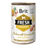 BRIT Fresh, Chicken with Sweet Potato, mokra karma w puszce dla psów o niskiej zawartości zbóż, (w galarecie), 400g