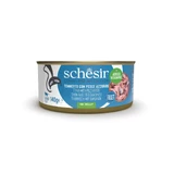SCHESIR Complete Nutrition, Atún y Sardinas, comida húmeda en lata para gatos, (en aspic), 140g