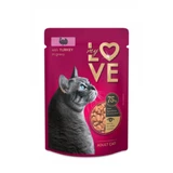 MY LOVE, Pavo, sobre de comida húmeda para gatos, (en salsa), 85g