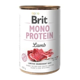BRIT Mono Protein, Lamb, canned single protein grain free wet food for dogs, (pate), 400g
