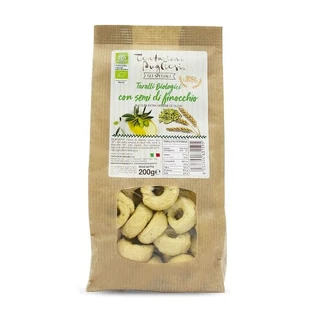 Eco Taralli with sweet caraway seeds, 200g, Tentazioni Pugliesi