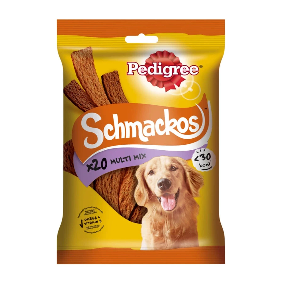 PEDIGREE Schmackos Multi Mix, hondensnacks, zachte reepjes, vlees, 20st