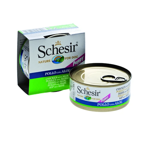 Schesir Dog junior kipfilet en aloë 150 g