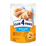 CLUB 4 PAWS, Cordero, sobre comida húmeda para gatos, (en salsa), 85g
