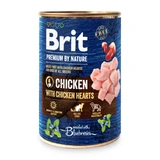 BRIT Premium By Nature, Huhn und Herz, getreidefreies Hundefutter in Dosen, (Pastete), 800g