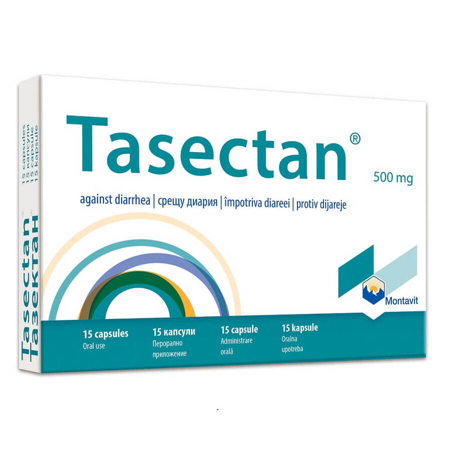 Tasectan 500mg, 15 capsules, Montavit