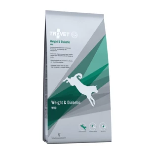TROVET Dog Weight & Diabetic WRD, veterinaire voeding voor honden, droogvoer, stofwisselingsstoornissen (obesitas en diabetes), 3 kg