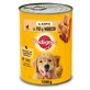 PEDIGREE, XS-XL, Kip en Wortel, nat hondenvoer in blik, (in aspic), 1200g