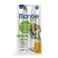 MONGE MONGE Gift Hairball Soft Sticks, Lachs und Artischocke, funktioneller, getreidefreier Katzen-Leckerli-Beutel, getreidefrei, Furball-Begrenzung, 15g