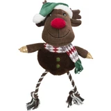 TRIXIE Kerstmis Ren, pluche speelgoedhonden XS-XL, met geluid, pluche, bruin, 49cm