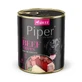 PIPER Dieren, XS-XL, Rundvlees Buik, graanvrij nat hondenvoer in blik, (in aspic), 800g