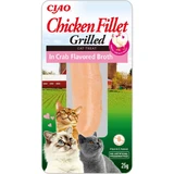 INABA Ciao Fillet, Kurczak i Krewetki, bezzbożowa karma dla kotów, (w sosie), 25g