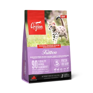 ORIJEN Kitten, cibo secco per gatti senza cereali, 1,8 kg