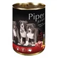 PIPER Junior, XS-XL, Runderhart & Wortel, graanvrij natvoer in blik voor junior honden, (in aspic), 400g