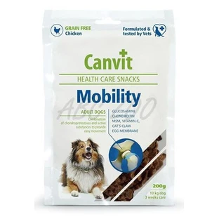 CANVIT Mobility, XS-XL, Pollo, sacchetto di ricompensa funzionale per cani, sistema articolare, 200g