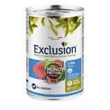 EXCLUSION Mediterraneo Mediterraneo Monoprotein Formula, XS-XL, Tuna, canned single protein wet food for dogs, (pate), 400g