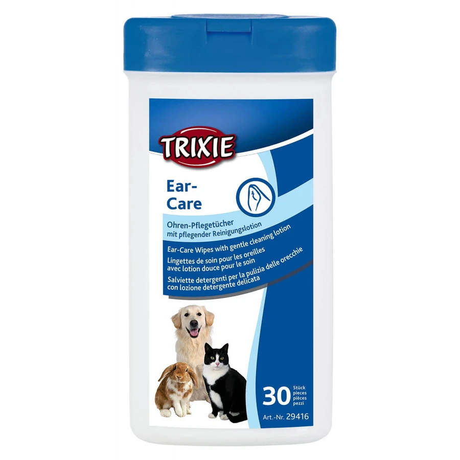 TRIXIE, toallitas de higiene auricular para perros y gatos, Aloe Vera, caja, 30pcs