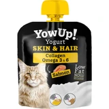 YOWUP ! Yogurt Hair & Skin, saumon, récompenses fonctionnelles pour chats juniors et adultes, peau et fourrure, (garniture), 85g