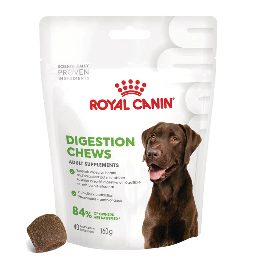 ROYAL CANIN Digestion Chews Adult Supplements, funkcjonalna saszetka z nagrodą dla psów, układ trawienny, 160g: ceny i cechy