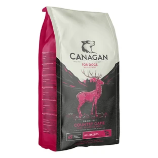 CANAGAN Country Game, XS-XL, Hunted, getreidefreies Trockenfutter für junge und erwachsene Hunde, 2kg