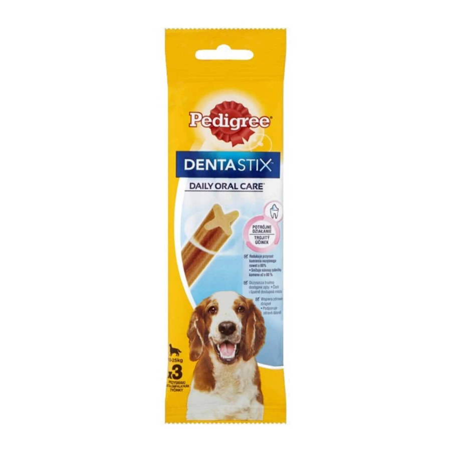 PEDIGREE DentaStix Dagelijkse Mondverzorging, middelgrote hondensnacks, sticks, 3st