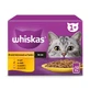 WHISKAS Selections, Geflügel, Sachet Nassfutter für Katzen, (in Sauce), Multipack, 85g x 12