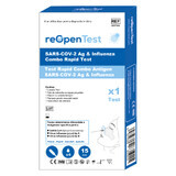 SARS-COV-2 Ag and Influenza Rapid Combo Antigen Test, 1 piece, Montana Med