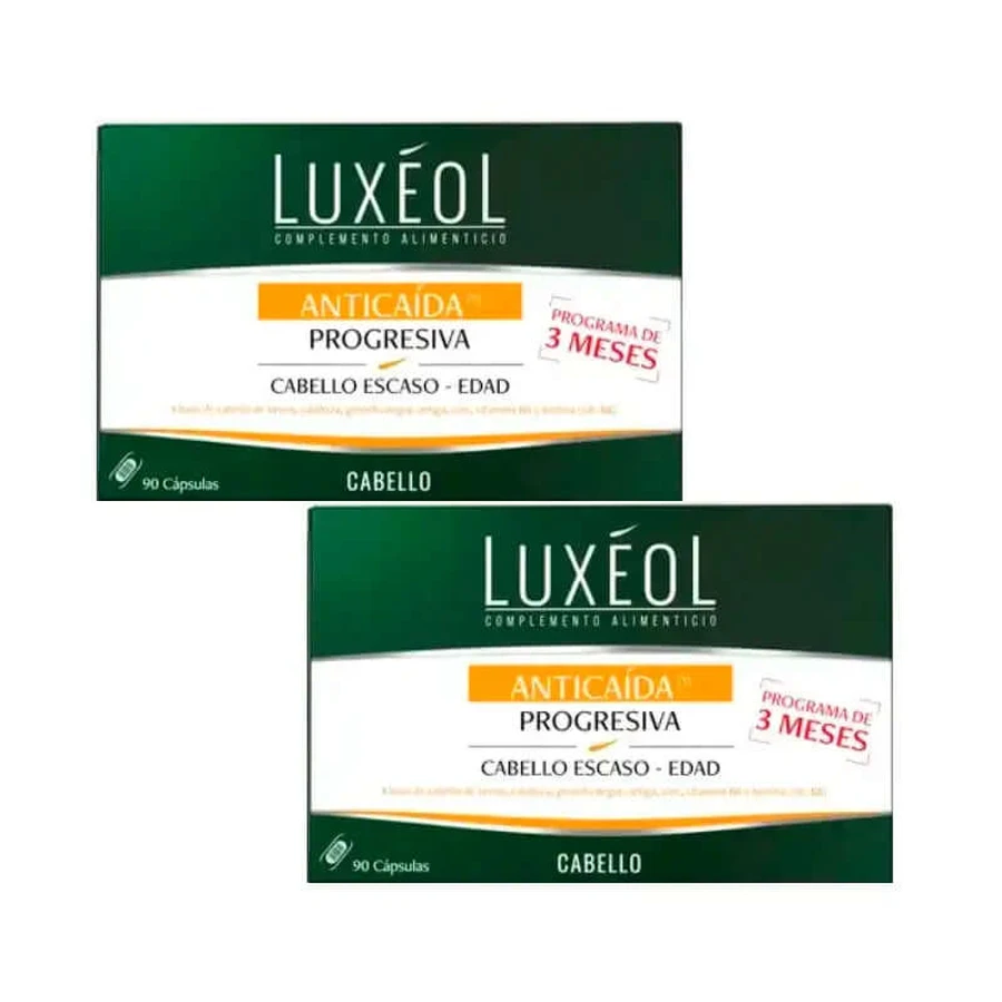 Luxeol Anticaida Progressive, confezione da 2 x 90 compresse
