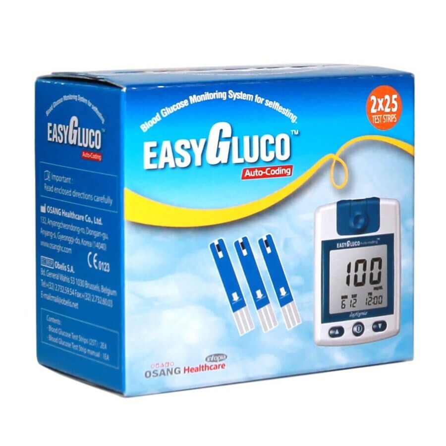 Easy Gluco tests, 2x25, Oasang Healthcare