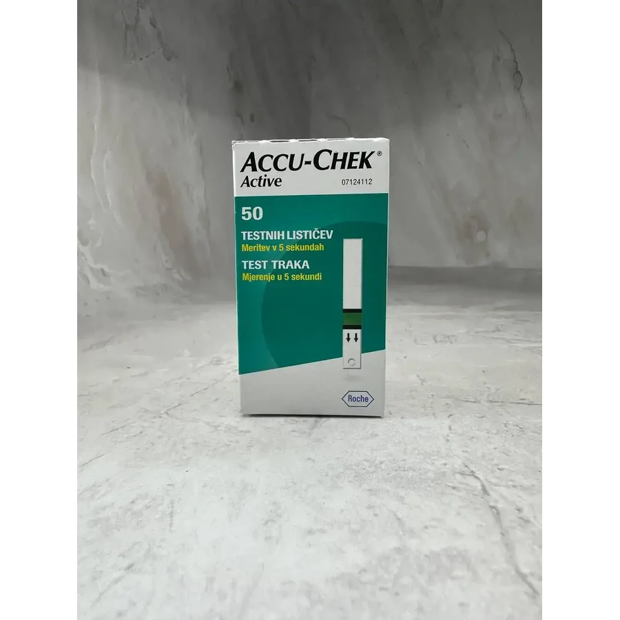 Teststrips voor bloedglucose Accu-Chek Active, 50 stuks, Roche