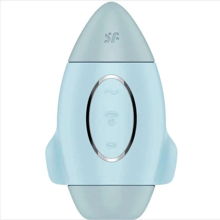 Satisfyer Mission Control Blau Kleiner Doppel-Impuls-Vibrator