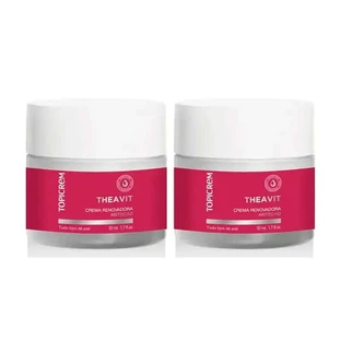 Crema rinnovatrice Topicrem Ah Theavit, confezione da 2 x 50 ml