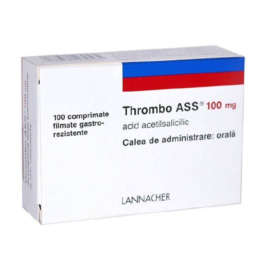 Thrombo Ass 100mg, 100 tablets, Lannacher