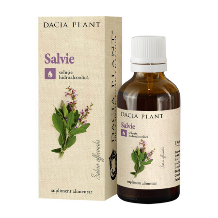 Tintura di salvia, 50 ml, pianta di Dacia